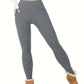 Leggings Femme Doublés Polaire Taille Haute