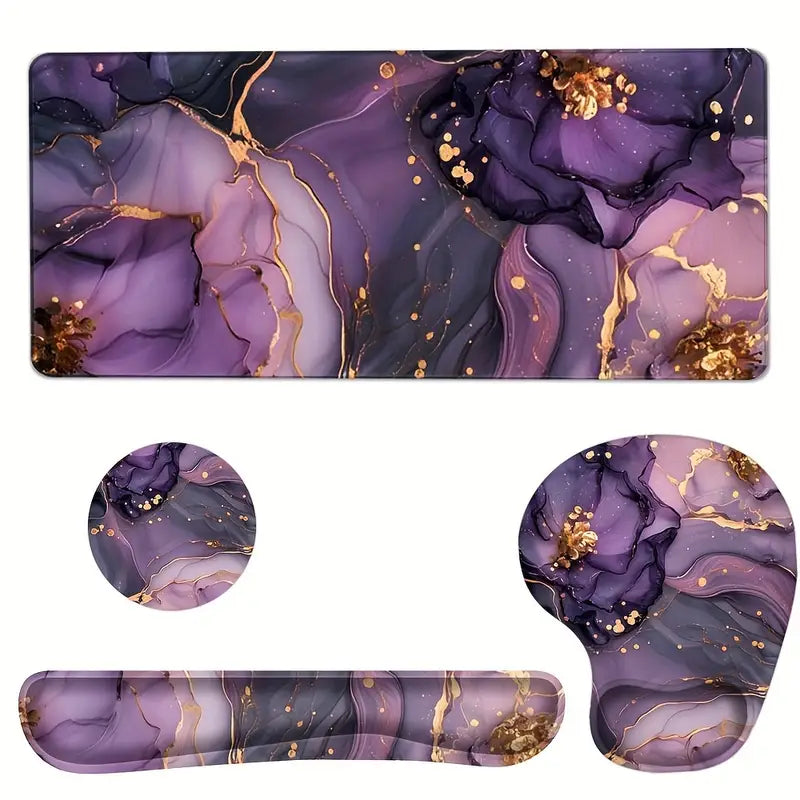 Tapis de Souris XXL Antidérapant Motif Galaxie – Accessoire Bureau Ergonomique pour Ordinateurs et Gaming