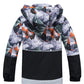 Veste de Ski Enfant avec Capuche – Coupe-Vent Imperméable Chaude pour Sport et Extérieur