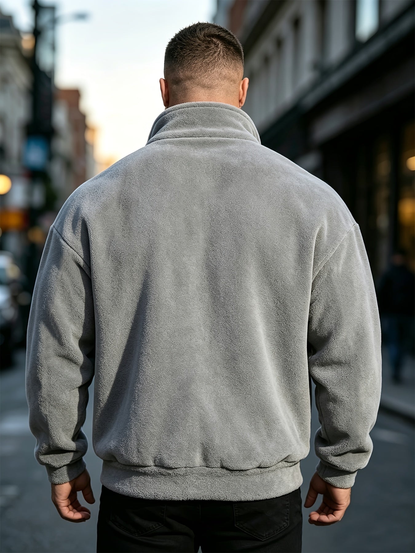 Veste à col montant pour homme grande taille