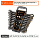 Jeu de clés à cliquet 12 pièces métriques – Outils manuels en acier CR-V avec étui