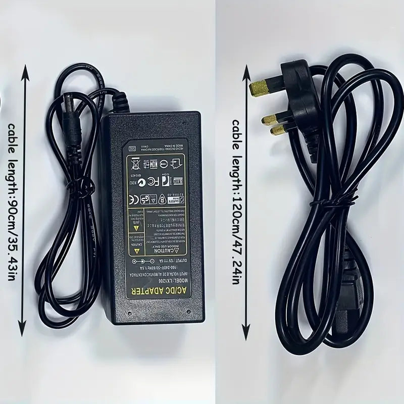 Adaptateur Secteur 12V 2A – Chargeur Alimentation AC/DC Universel pour Appareils Électroniques