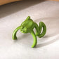 Cuff d’oreille grenouille verte – Accessoire de costume original et fun pour femme