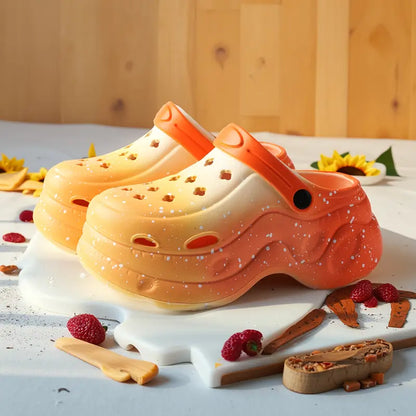 Sabots fille colorés dégradé bleu vert – Mules confort à plateforme légères et respirantes