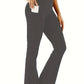 Pantalon évasé pour femme avec poches