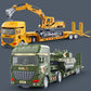 Camion Porteur avec Engins de Chantier et Tank – Accessoire Miniature Original pour Montre