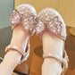 Ballerines fille blanches avec perles et grand nœud – Chaussures élégantes pour mariage, fête et cérémonie