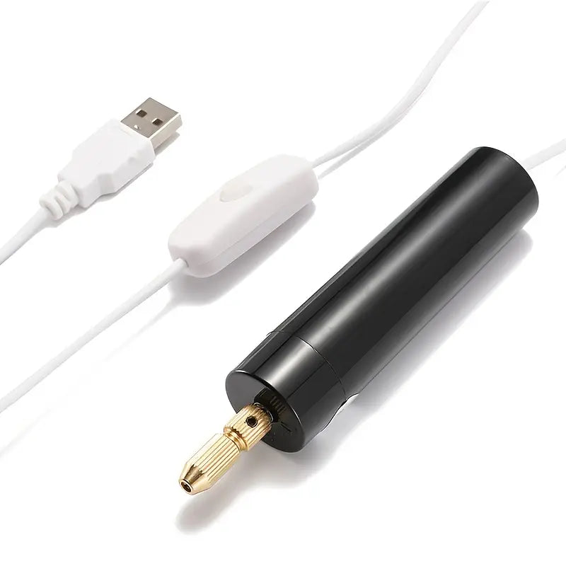 Perceuse Électrique USB pour Bijoux – Mini Foret Portable pour Perles et Créations DIY