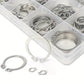 Assortiment de Circlips en Acier Inoxydable – Kit Anneaux de Retenue Intérieurs et Extérieurs pour Applications Industrielles