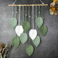 Suspension Murale Bohème en Macramé Feuilles – Déco Naturelle pour Salle de Classe ou Chambre d’Enfant