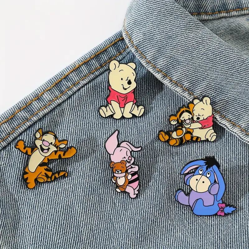 Broches et Boutons Enfant Winnie l’Ourson – Accessoires Colorés et Ludiques
