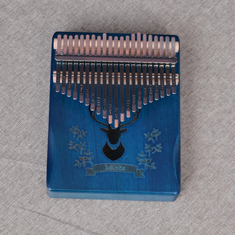 Kalimba 21 Lames en Bois – Piano à Pouces Africain avec Gravure, Accordé et Prêt à Jouer
