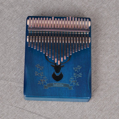 Kalimba 21 Lames en Bois – Piano à Pouces Africain avec Gravure