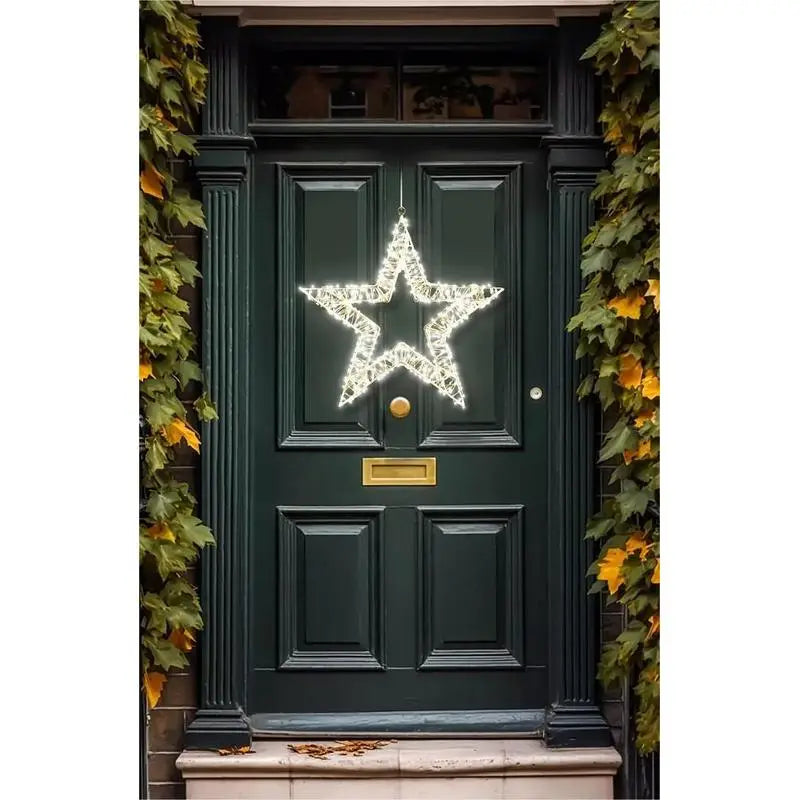 Étoile Lumineuse LED Suspendue – Décoration Magique pour Luminaires de Fête d’Extérieur et Ambiance Cocooning