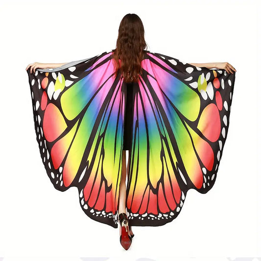 Ailes de papillon colorées pour femme – Accessoire de costume féerique pour soirée, carnaval et cosplay
