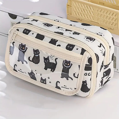 Trousse de Rangement Bébé Motif Capybara – Pochette Organisateur Multifonction pour Papeterie et Accessoires