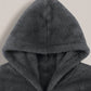 Prêt pour l'Hiver Veste à Capuche Gris Clair pour Hommes de Grande