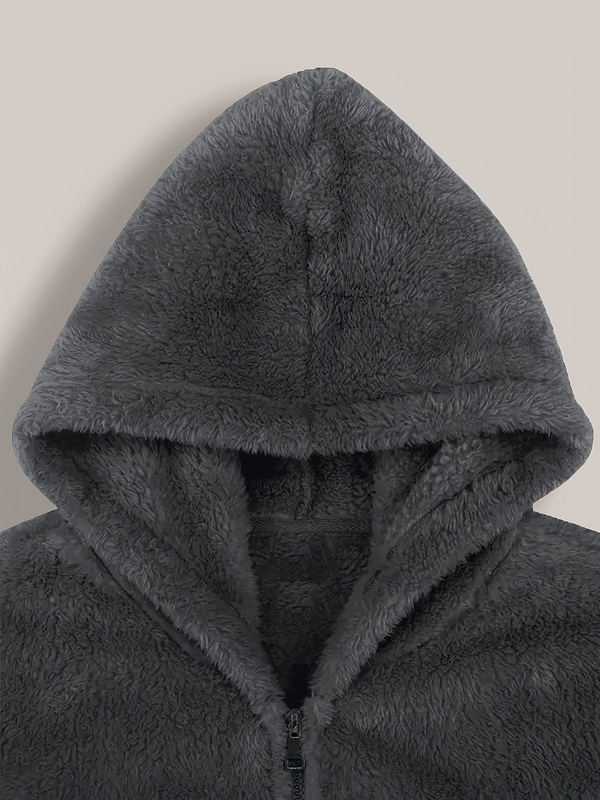 Prêt pour l'Hiver Veste à Capuche Gris Clair pour Hommes de Grande
