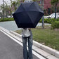 Parapluie pliable bleu ciel avec étui rigide  Compact, léger et imperméable