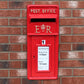 Boîte aux Lettres Sécurisée Style Britannique – Boîte Postale Rouge en Métal avec Fermeture à Clé