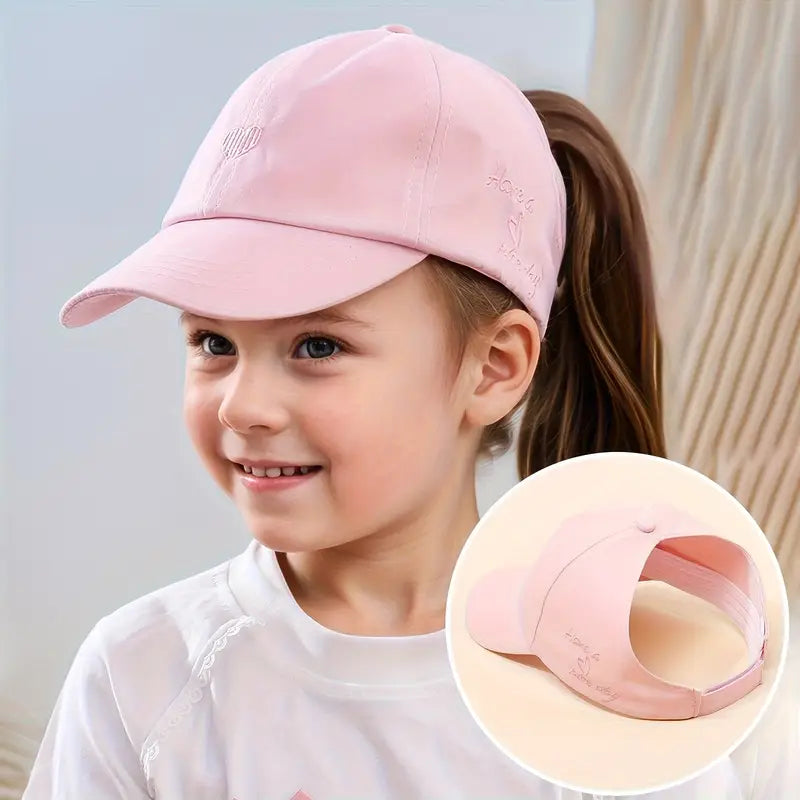 Casquette Fille avec Ouverture pour Queue de Cheval – Chapeaux et Casquettes Enfant Été | Mode & Protection Soleil