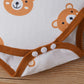 Ensemble Bébé 3 Pièces Motif Ours – Body, Pantalon et Bonnet Coton Confortable
