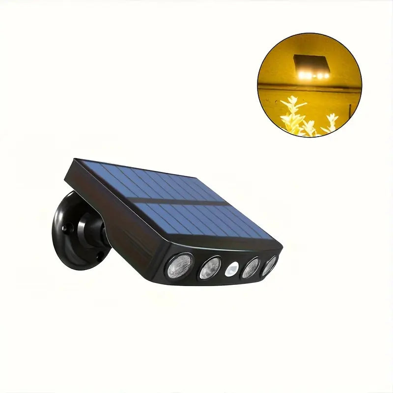 Applique Solaire Extérieure LED – Lampe Murale Étanche avec Détecteur de Mouvement pour Jardin, Terrasse et Entrée