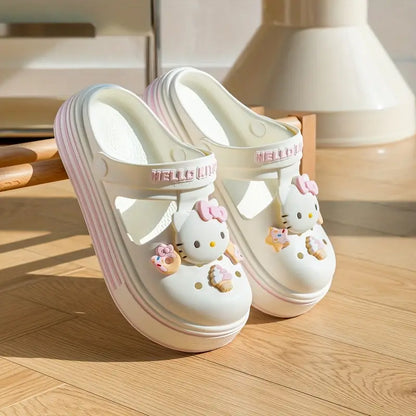 Sabots fille roses My Melody – Mules légères avec décorations kawaii et semelle confort