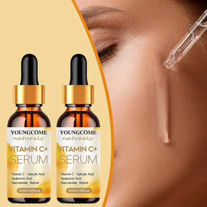 Sérum Visage Vitamine C+ 30/50 ml – Anti-Âge, Anti-Taches, Acide Hyaluronique, Rétinol et Niacinamide