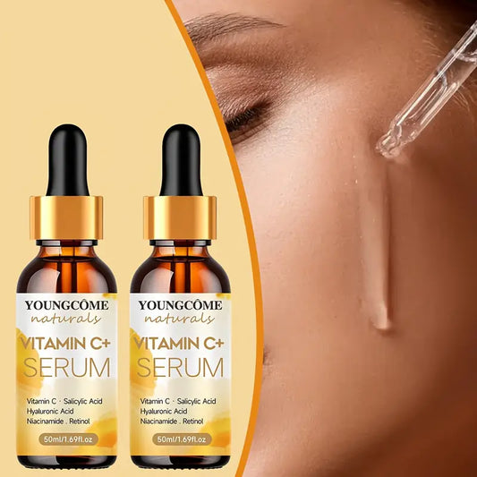 Sérum Visage Vitamine C+ 30/50 ml – Anti-Âge, Anti-Taches, Acide Hyaluronique, Rétinol et Niacinamide