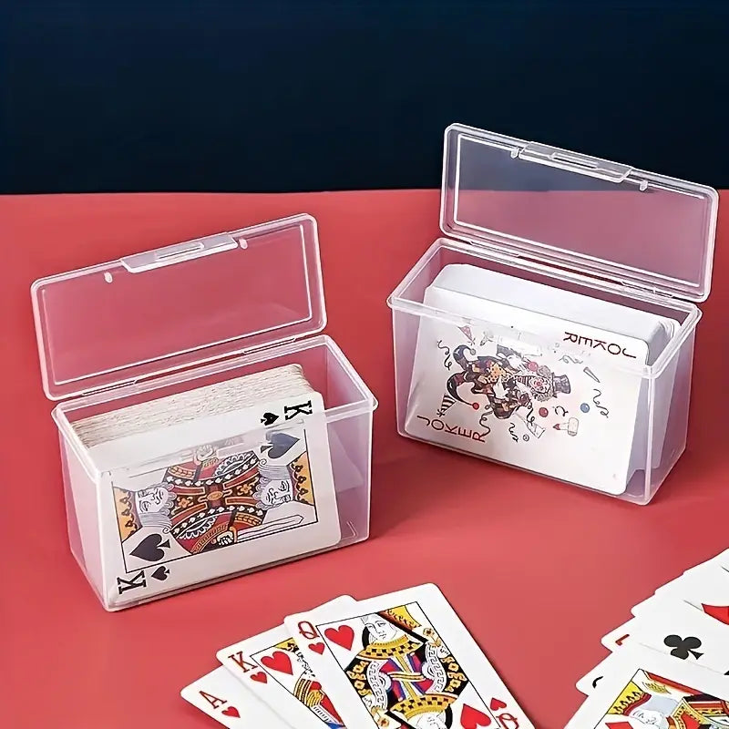 Boîte de rangement transparente pour cartes à jouer – Accessoire pratique et durable