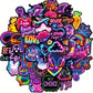 Autocollants Néon Ado – Stickers Colorés Love, Musique & Galaxy pour Ordinateur Portable et Tablette