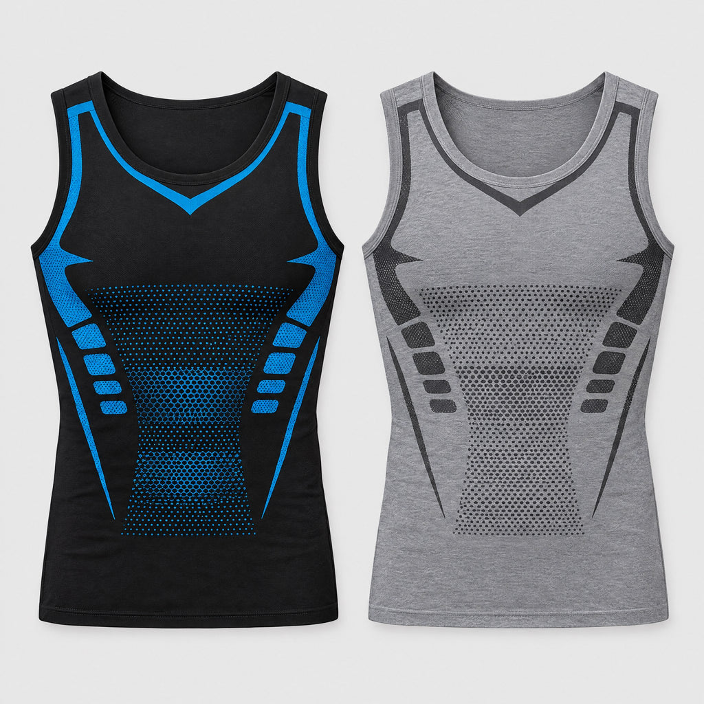 Débardeur Gainant Homme – Maillot de Corps Compression Maintien, S à 7XL