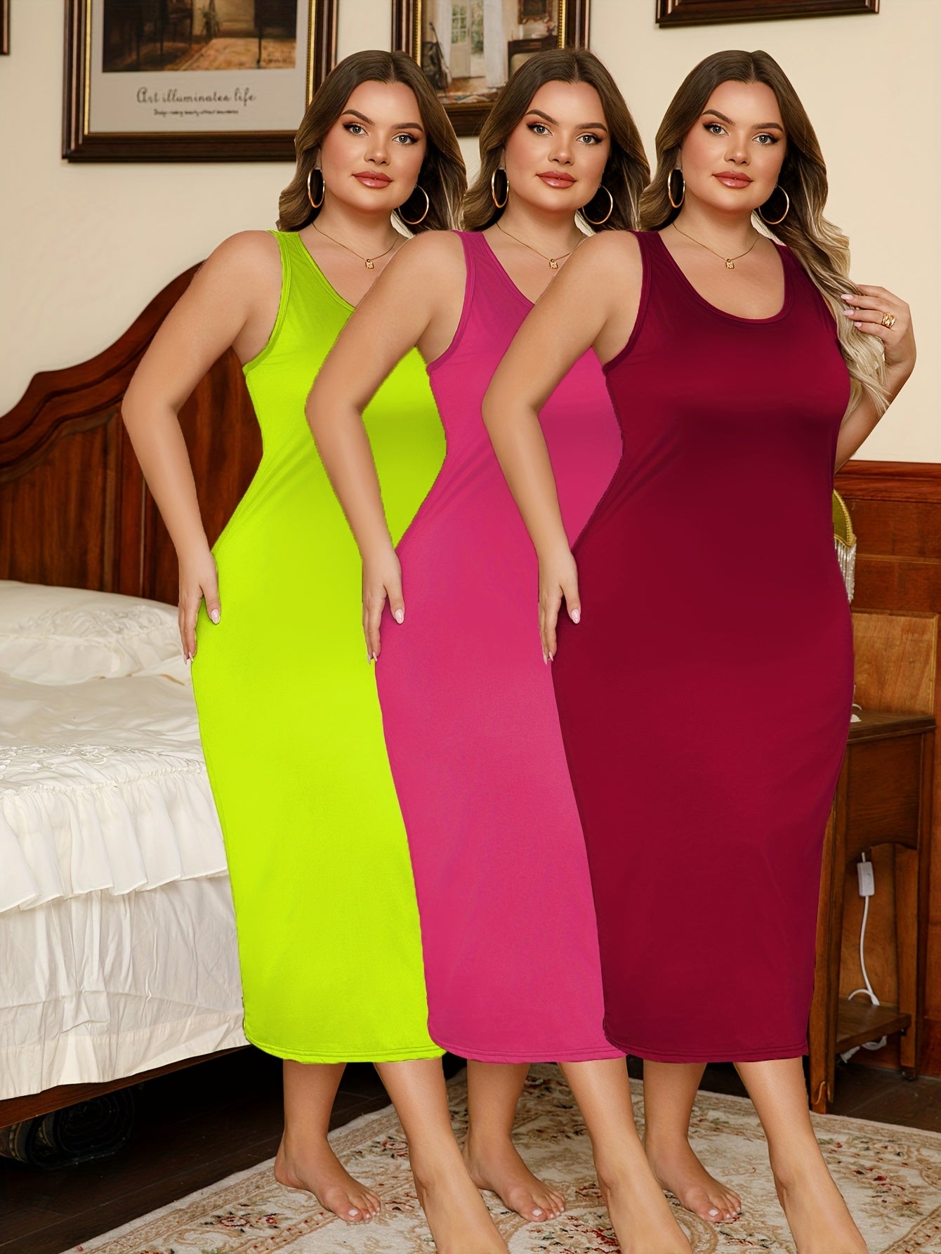 Chemises de nuit pour femme grande taille