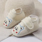 Chaussures bébé garçon souples en coton – Chaussons premiers pas avec motif chat mignon, confort et sécurité