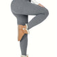 Leggings Femme Doublés Polaire Taille Haute