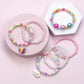 Lot de Bracelets Enfant Perles Colorées – Bijoux Fantaisie Arc-en-Ciel et Nuage