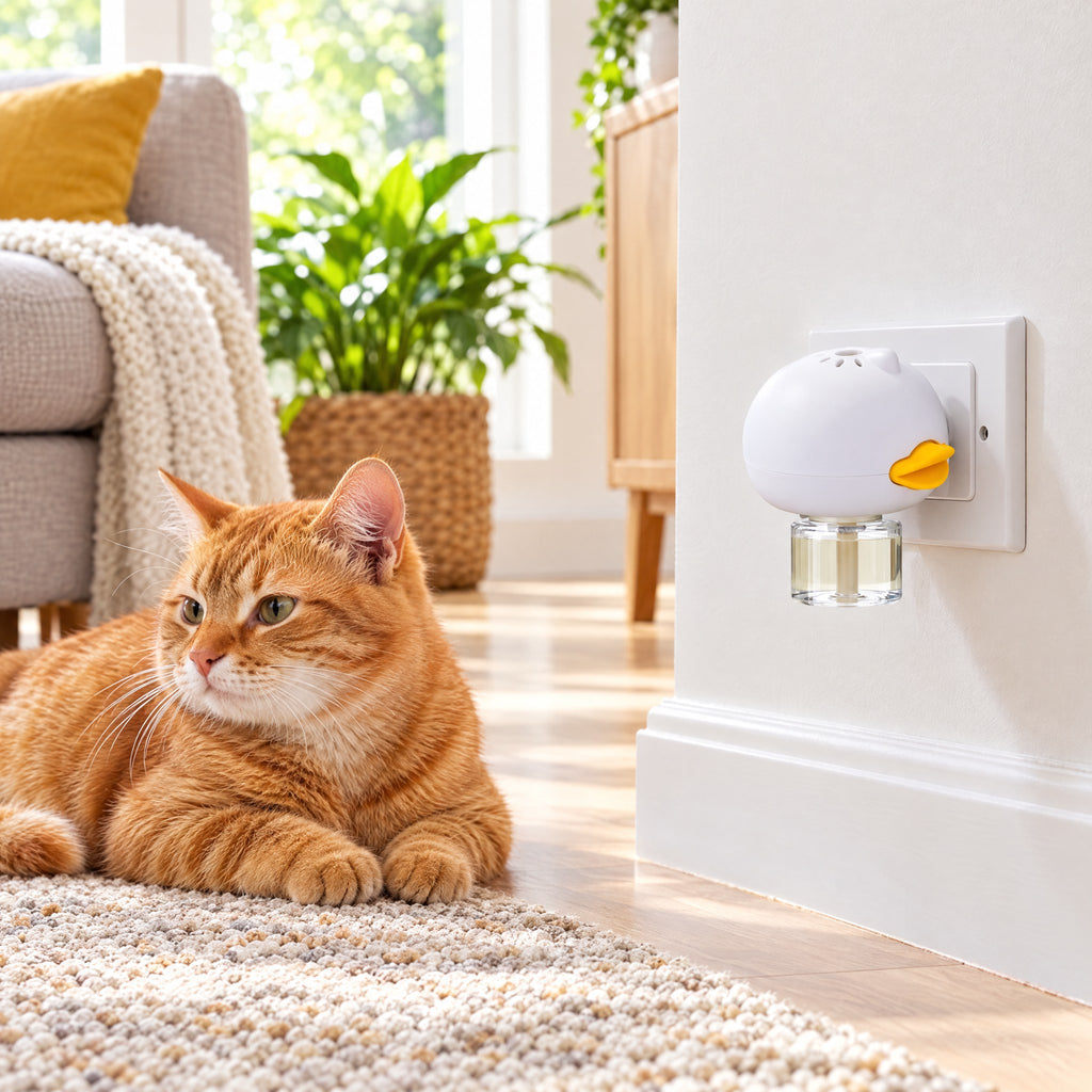 Diffuseur de Phéromones pour Chat avec Recharges, Pour une Maison Plus Sereine