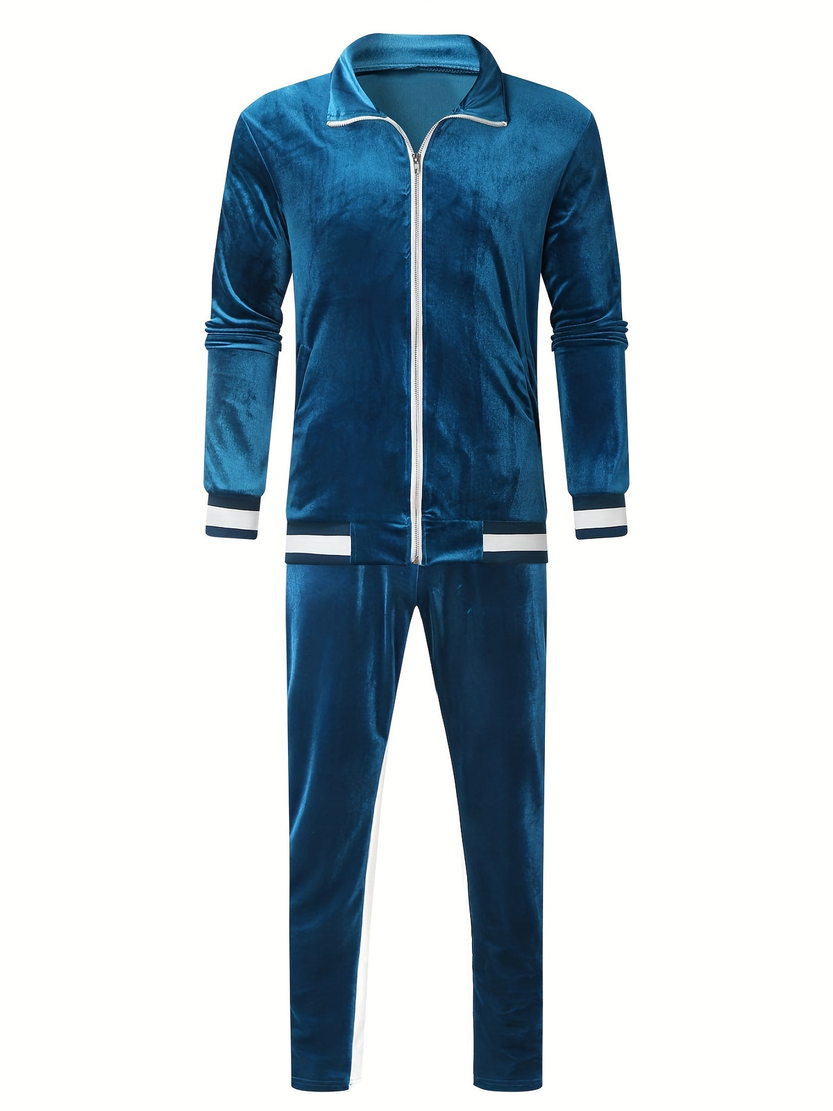 Ensemble de survêtement en velours pour homme