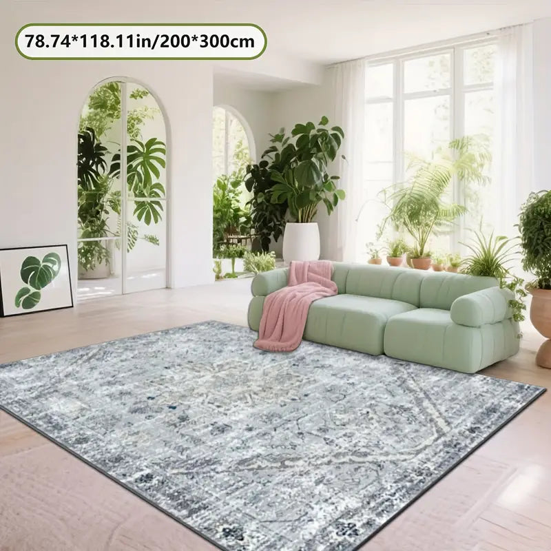 Tapis de Salon Moderne – Grand Tapis Rectangulaire Design Élégant et Confortable