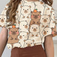 Chemise fille imprimé oursons mignons
