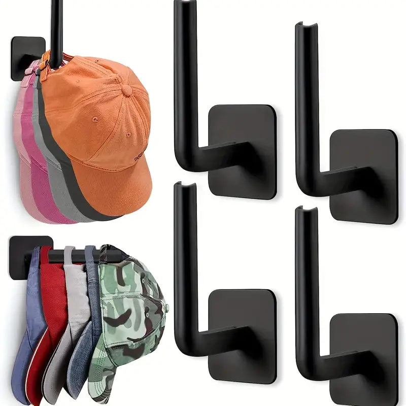 Supports Muraux pour Casquettes – Rangement Pratique et Gain de Place pour Chapeaux et Accessoires