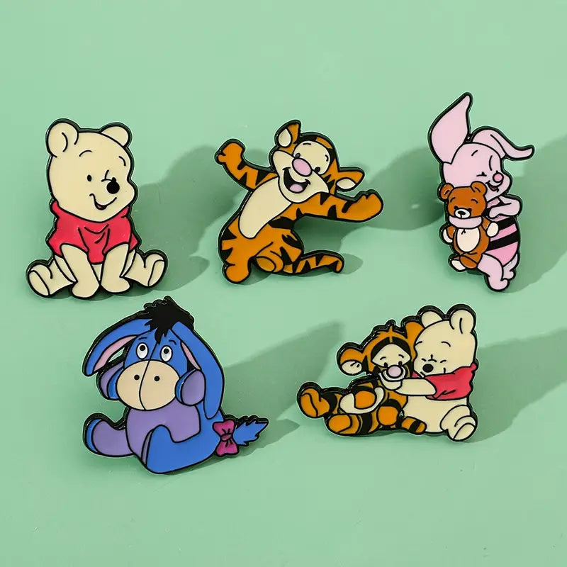 Broches et Boutons Enfant Winnie l’Ourson – Accessoires Colorés et Ludiques
