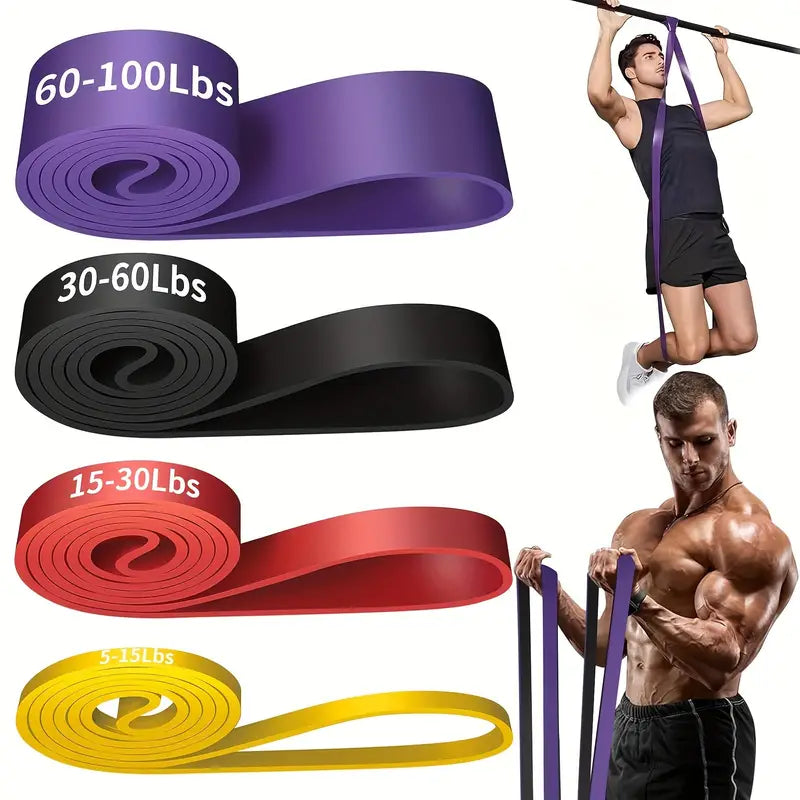 Bandes de résistance fitness – Élastiques musculation puissants pour entraînement et crossfit