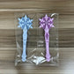 Baguette magique lumineuse flocon de neige – Accessoire déguisement princesse et fée