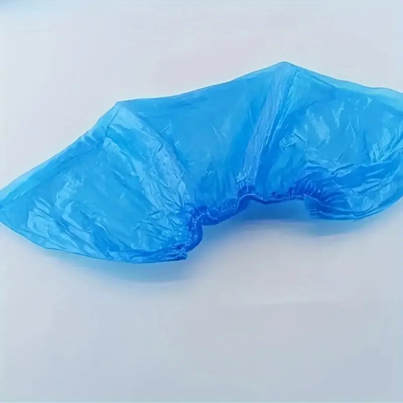 Surbottes de Protection Jetables en Plastique Bleu – Couvre-Chaussures Étanches pour Hygiène et Sécurité au Travail
