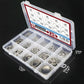 Assortiment de Circlips en Acier Inoxydable – Kit Anneaux de Retenue Intérieurs et Extérieurs pour Applications Industrielles