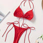 Bikini Femme 2 Pièces à Nouer – Maillot de Bain Triangle Dos Nu, Style Plage & Été Séduisant