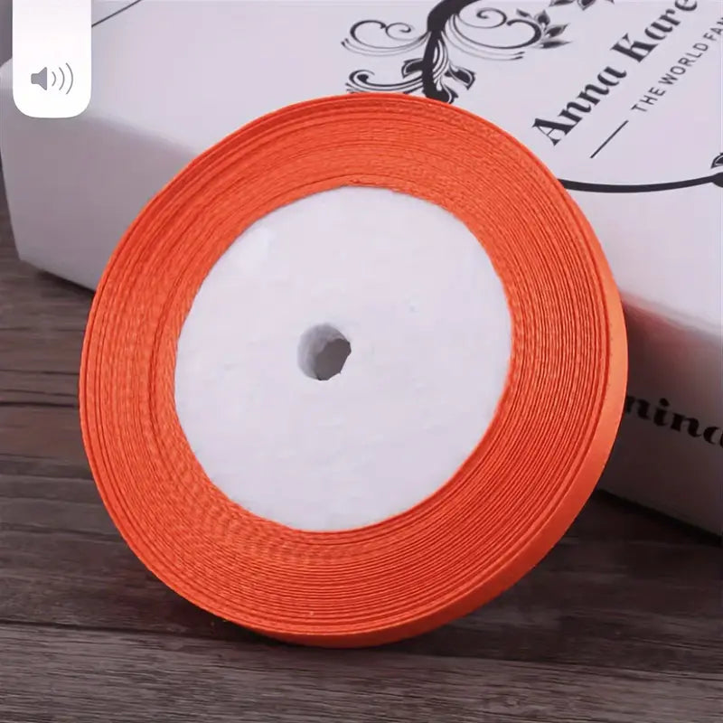 Ruban Satin Coloré pour Emballages Cadeaux – Bobine de Ruban Décoratif DIY, Fêtes et Mariages