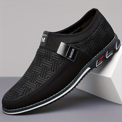 Mocassins habillés pour hommes avec des couleurs assorties, coloris Noir
